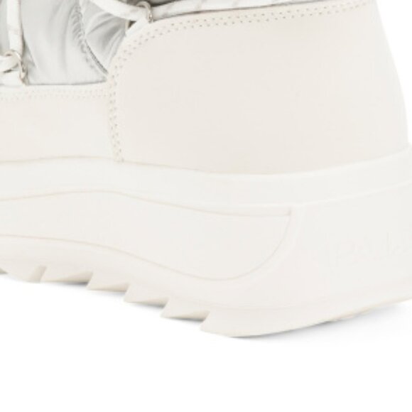 NEW PAJAR TAYA Moon Bungee Lace Mid Calf Boots Silver for women 1266mn - Picture 4 of 5